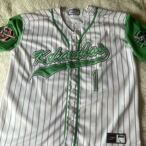 Sports Jersey from the movie, Hardball. Represent the Kekambas baseball team.
